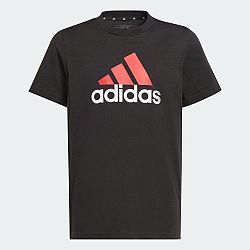 ADIDAS Detské tričko na fitness čierno-červené s logom 7-8 r 128 cm