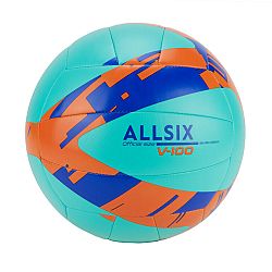 ALLSIX Volejbalová lopta pre začiatočníkov V100 modro-tyrkysová 5