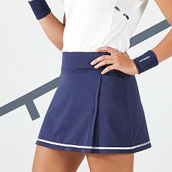 ARTENGO Dámska tenisová sukňa Dry Soft 500 námornícka modrá M