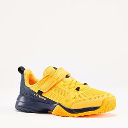 ARTENGO Detská obuv na tenis TS500 Fast suchý zips Sunfire žltá 34