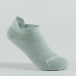ARTENGO Detské nízke ponožky na tenis RS 160 3 páry zelené, biele a béžové zelená 35-38