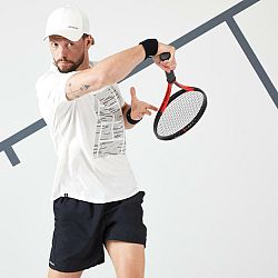 ARTENGO Pánske tričko TTS Soft na tenis biele S