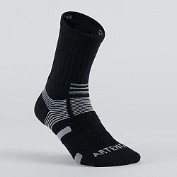 ARTENGO Športové ponožky RS 560 vysoké 3 páry čierno-sivé čierna 39-42