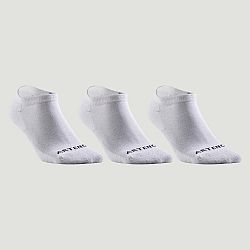 ARTENGO Tenisové ponožky RS 100 nízke 3 páry biele 39-42