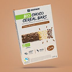 DECATHLON Cereálna tyčinka s čokoládovou polevou bio 15 ks