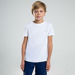 DECATHLON Detské priedušné tričko biele 10-11 r (141-150 cm)