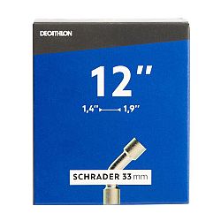 DECATHLON Duša 12'' s profilom od 1,4 do 1,9 zahnutý ventil Schrader
