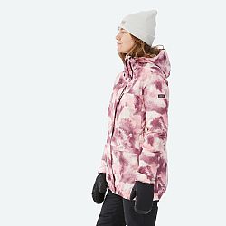 DREAMSCAPE Dámska snowboardová bunda SNB 100 ružová s potlačou ružová S