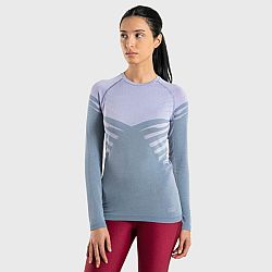 EVADICT Dámske trailové tričko Seamless Confort s dlhým rukávom modro-fialové XS