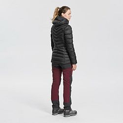 FORCLAZ Dámska páperová bunda MT500 na horskú turistiku s kapucňou do -10 °C čierna L
