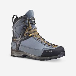 FORCLAZ Pánska trekingová obuv MT500 Ultra kožená nepremokavá vysoká modrá 45