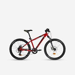 Horský bicykel ROCKRIDER ST 900 24-palcový pre deti od 9 do 12 rokov červený červená 24_QUOTE_