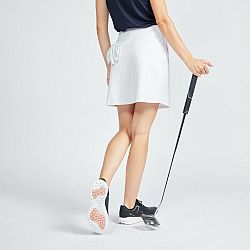 INESIS Dámska golfová sukňa so šortkami WW500 biela L-XL
