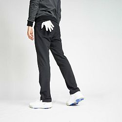 INESIS Pánske zimné golfové nohavice CW500 čierne L