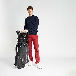 INESIS Pánsky golfový pulóver tmavomodrý 4XL