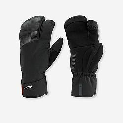 INOVIK Hrejivé rukavice 500 na bežecké lyžovanie čierna M