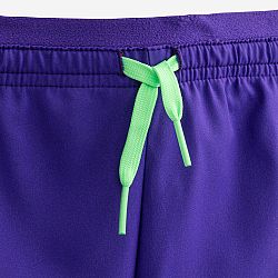 KIPSTA Detské futbalové šortky Viralto Alpha fialovo-zelené fialová 14-15 r (161-172 cm)