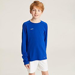 KIPSTA Detský futbalový dres s dlhým rukávom Viralto Club modrý 8-9 r (131-140 cm)