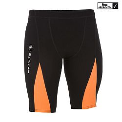 NABAIJI Pánske závodné plavky Jammer Fina 900 Fast čierno-oranžové čierna XS