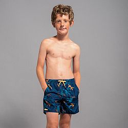 OLAIAN Chlapčenské plážové šortky 100 tmavomodré 10-11 r (141-150 cm)