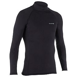 OLAIAN Pánske termo tričko 900 s UV ochranou s dlhým rukávom na surfovanie čierne XS