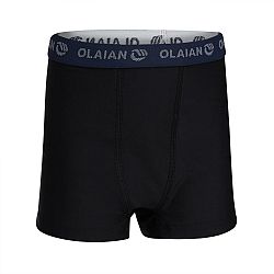 OLAIAN Spodné šortky-boxerky BX 500 Tween čierna 10-11 r (141-148 cm)
