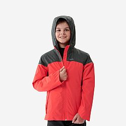 QUECHUA Detská zimná bunda SH100 X-Warm do -3 °C hrejivá a nepremokavá 7-15 rokov ružová 14-15 r 160-166 cm