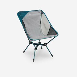 QUECHUA Nízka kempingová skladacia stolička MH500 sivá šedá