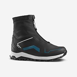 QUECHUA Pánska hrejivá a nepremokavá obuv SH900 Pro Mountain modro-čierna šedá 40