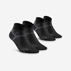 QUECHUA Turistické polovysoké ponožky Hike 500 2 páry čierne 39-42