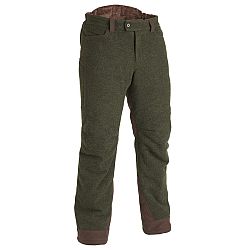SOLOGNAC Poľovnícke hrejivé vlnené nohavice 900 zelené zelená L