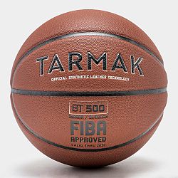 TARMAK Basketbalová lopta FIBA BT500 Touch veľkosť 6 oranžová