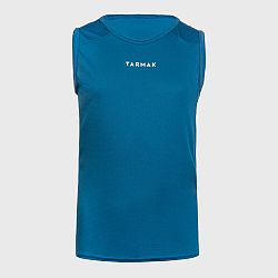 TARMAK Detské basketbalové tielko/tričko bez rukávov T100 modré 12-13 r (151-160 cm)