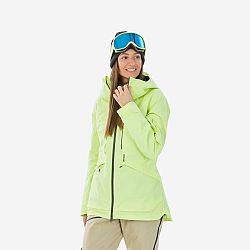 WEDZE Dámska lyžiarska bunda FR100 žltá fluorescenčná žltá M