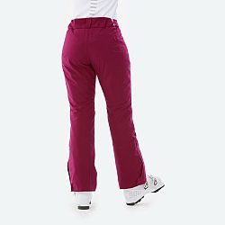 WEDZE Dámske hrejivé lyžiarske nohavice 580 bordové fialová M