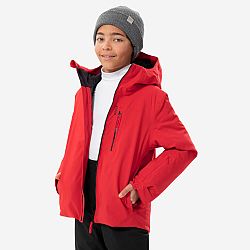 WEDZE Detská lyžiarska bunda 550 nepremokavá červená červená 10 rokov