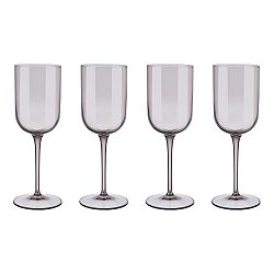 Blomus Súprava 4 pohárov na biele víno FUUM hnedé sklo
