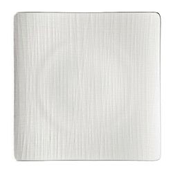 Hranatý plytký tanier Mesh Rosenthal biely 31 cm