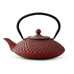 Liatinová kanvica na čaj Xilin Bredemeijer červená 1,2 l