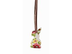 Ozdoba veľkonočný zajačik Springtime Flowers Rosenthal 8,5x4,5 cm